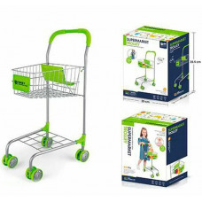 Игровой набор "Тележка для покупок", в комплекте продукты и кукла
