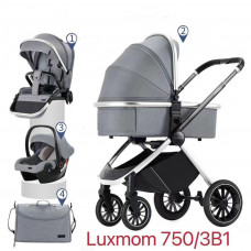 Коляска Luxmom 750, 3 в 1 