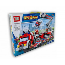 Конструктор Пожарная Машина, City Fire, 428 деталей