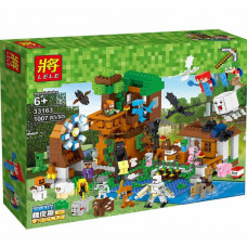 Конструктор minecraft Большая компания Стива, 986 деталей